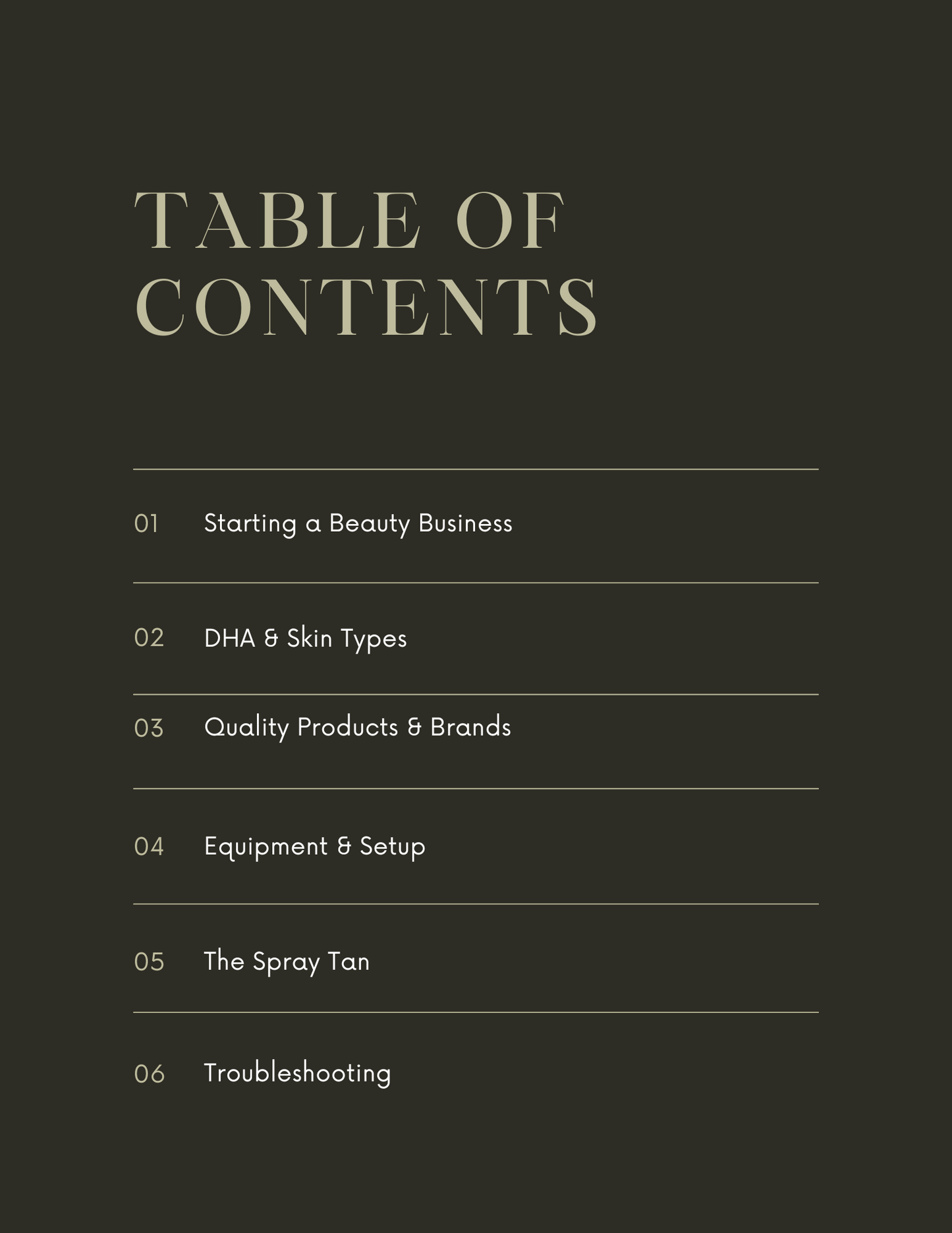 Honey Bunz Spray Tan Training Handbook - Digital Download